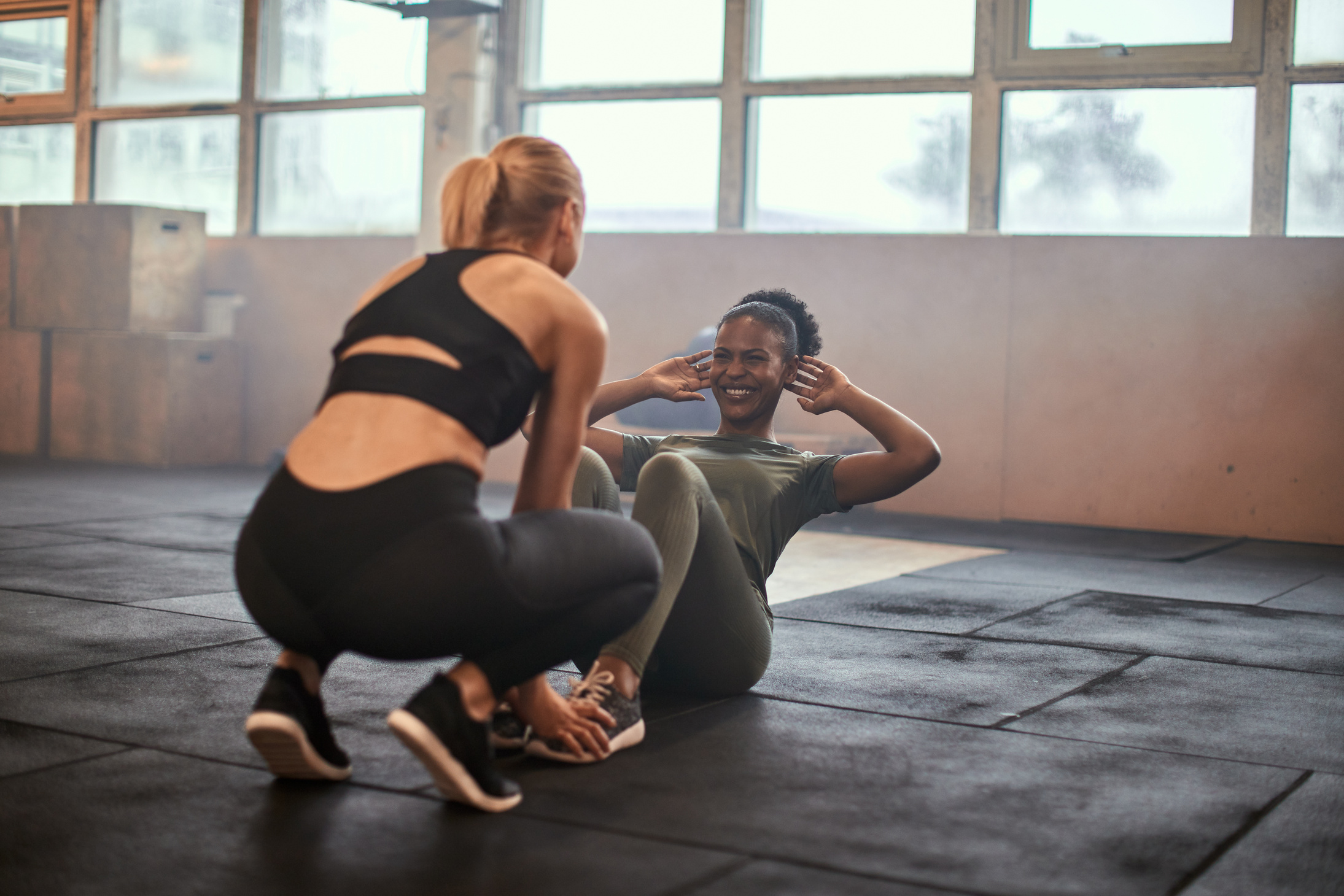 Woman Doing Sit-Ups 